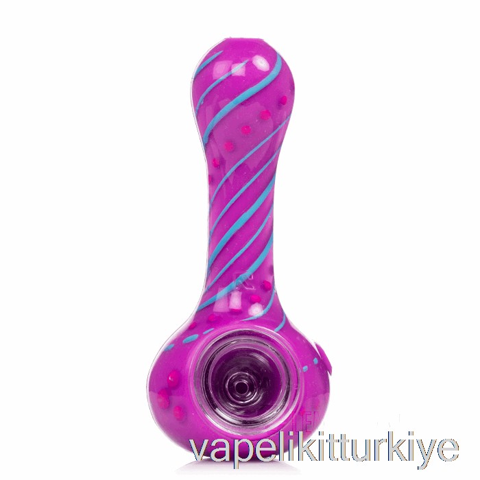 Vape Likit Eyce Oraflex çiçek Silikon Kaşık çiçeği (mavi / Mor / Menekşe)